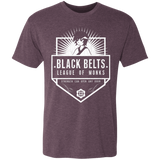 T-Shirts Vintage Purple / S Black Belts League of Monks Men's Triblend T-Shirt