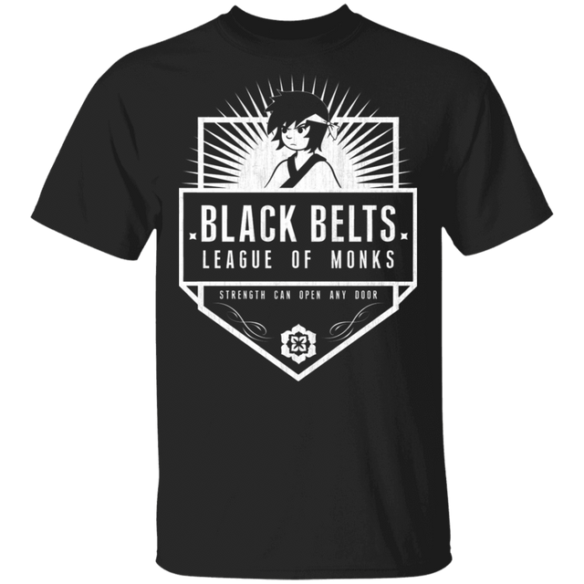 T-Shirts Black / S Black Belts League of Monks T-Shirt