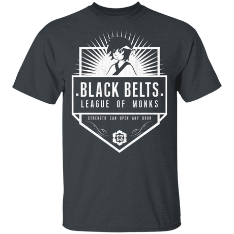 T-Shirts Dark Heather / S Black Belts League of Monks T-Shirt