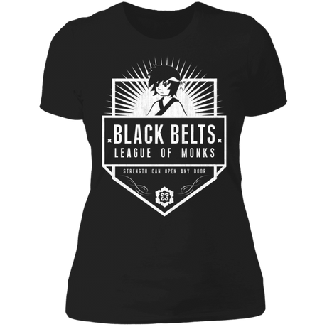 T-Shirts Black / S Black Belts League of Monks Women's Premium T-Shirt
