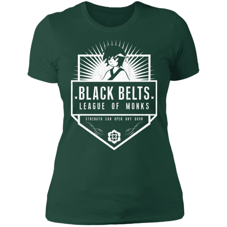 T-Shirts Forest Green / S Black Belts League of Monks Women's Premium T-Shirt