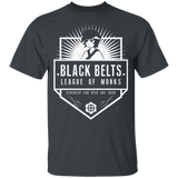 T-Shirts Dark Heather / YXS Black Belts League of Monks Youth T-Shirt
