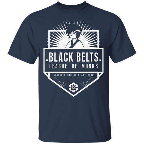 T-Shirts Navy / YXS Black Belts League of Monks Youth T-Shirt