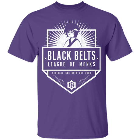 T-Shirts Purple / YXS Black Belts League of Monks Youth T-Shirt