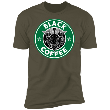 T-Shirts Military Green / S Black Coffee Men's Premium T-Shirt