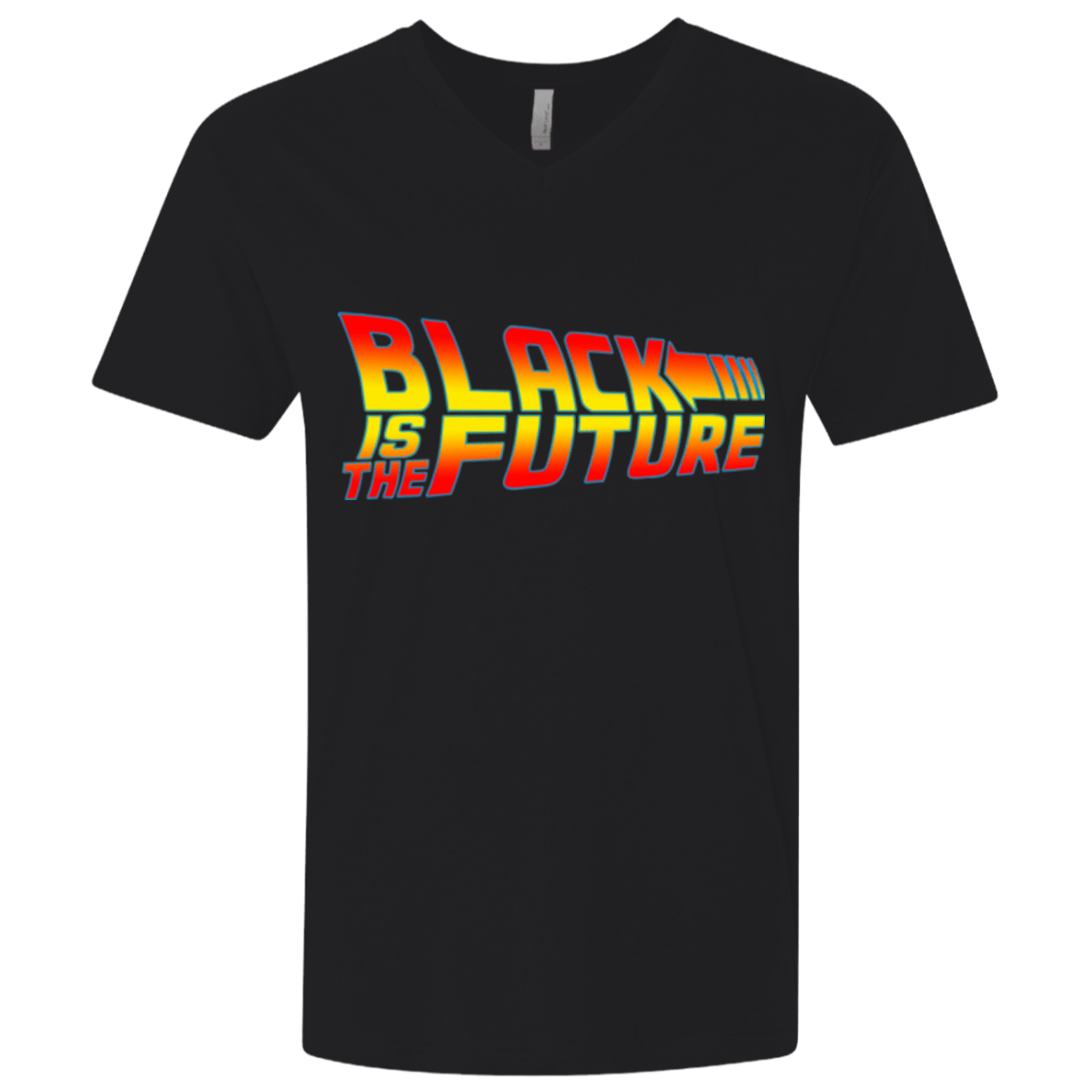 T-Shirts Black / X-Small Black is the future Men's Premium V-Neck