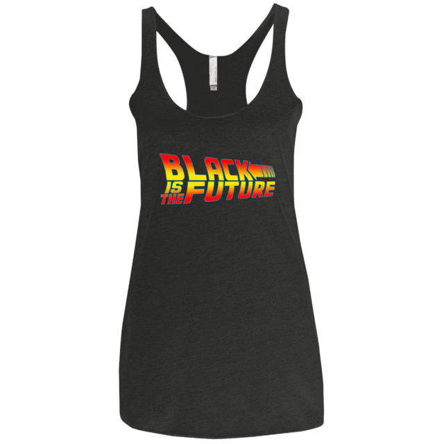 T-Shirts Vintage Black / X-Small Black is the future Women's Triblend Racerback Tank
