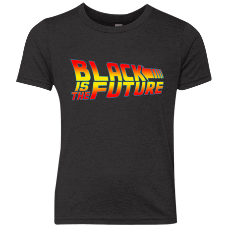 T-Shirts Vintage Black / YXS Black is the future Youth Triblend T-Shirt