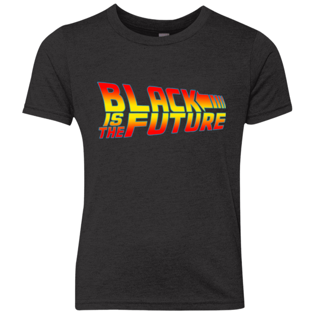T-Shirts Vintage Black / YXS Black is the future Youth Triblend T-Shirt
