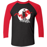 T-Shirts Vintage Black/Vintage Red / X-Small Black Knight Rises Men's Triblend 3/4 Sleeve