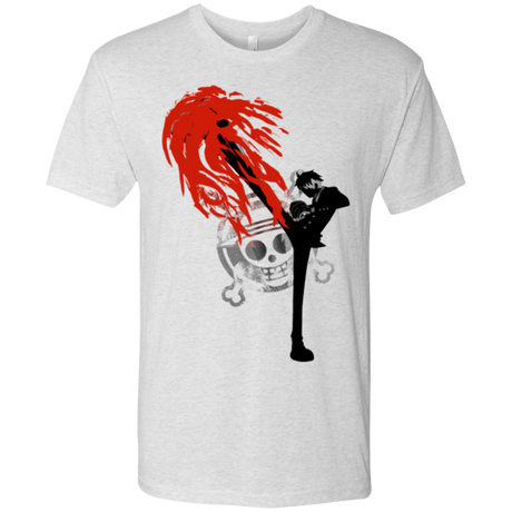 T-Shirts Heather White / Small Black leg 2 Men's Triblend T-Shirt