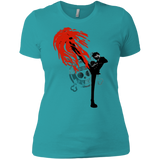 T-Shirts Tahiti Blue / X-Small Black leg 2 Women's Premium T-Shirt