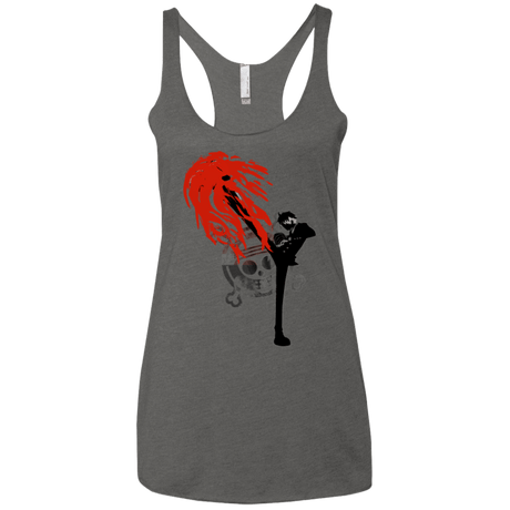 T-Shirts Premium Heather / X-Small Black leg 2 Women's Triblend Racerback Tank