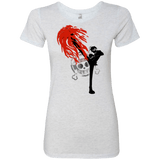 T-Shirts Heather White / Small Black leg 2 Women's Triblend T-Shirt