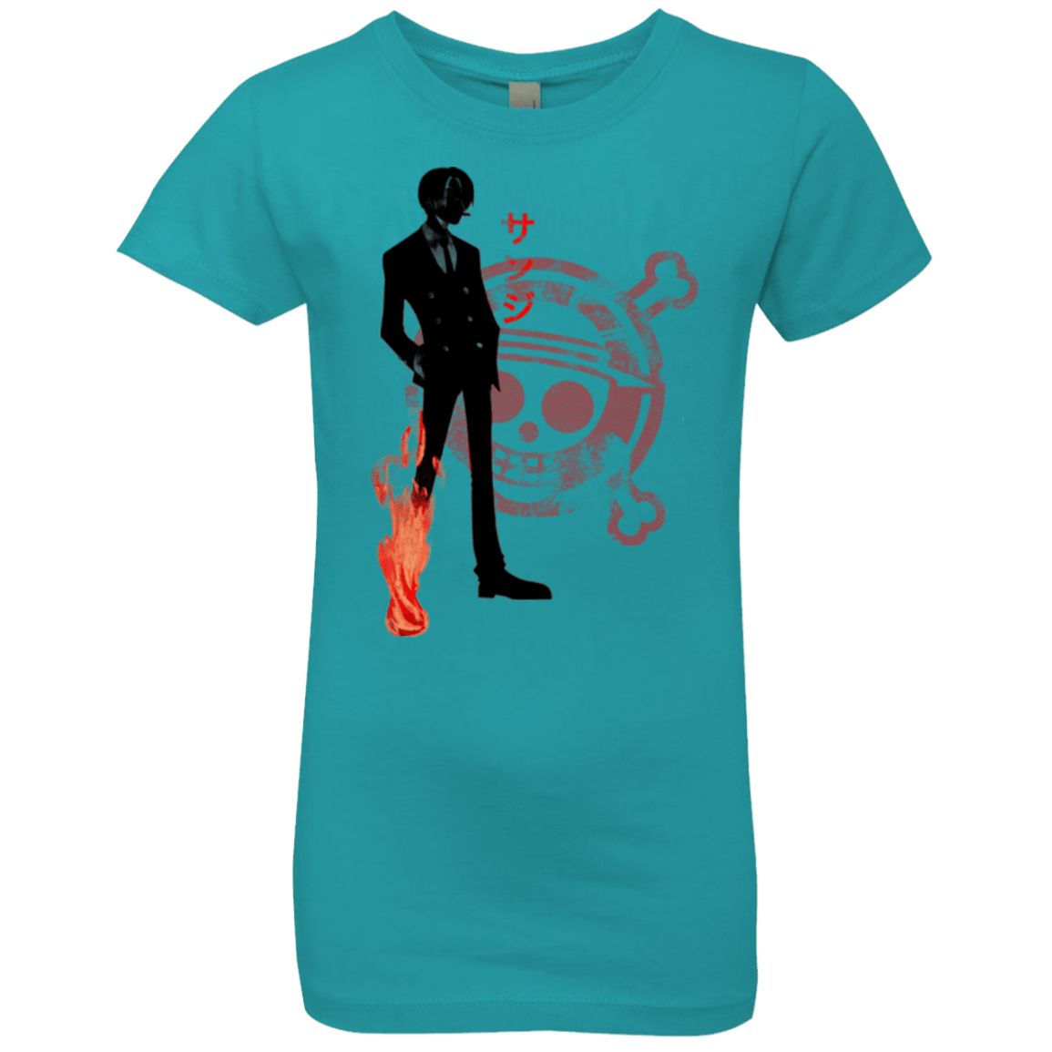 T-Shirts Tahiti Blue / YXS Black leg Girls Premium T-Shirt