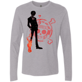 T-Shirts Heather Grey / Small Black leg Men's Premium Long Sleeve