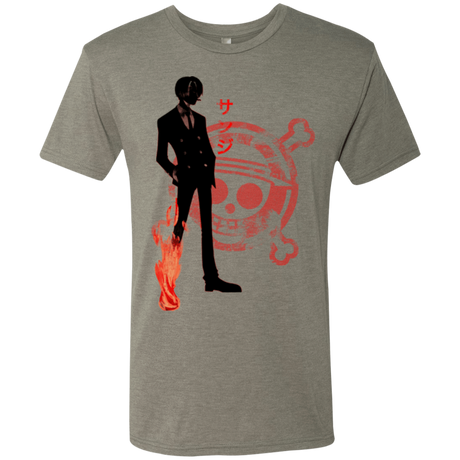 T-Shirts Venetian Grey / Small Black leg Men's Triblend T-Shirt