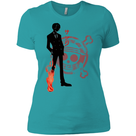 T-Shirts Tahiti Blue / X-Small Black leg Women's Premium T-Shirt