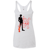 T-Shirts Heather White / X-Small Black leg Women's Triblend Racerback Tank