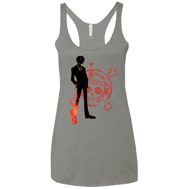 T-Shirts Venetian Grey / X-Small Black leg Women's Triblend Racerback Tank