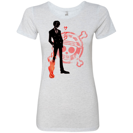 T-Shirts Heather White / Small Black leg Women's Triblend T-Shirt