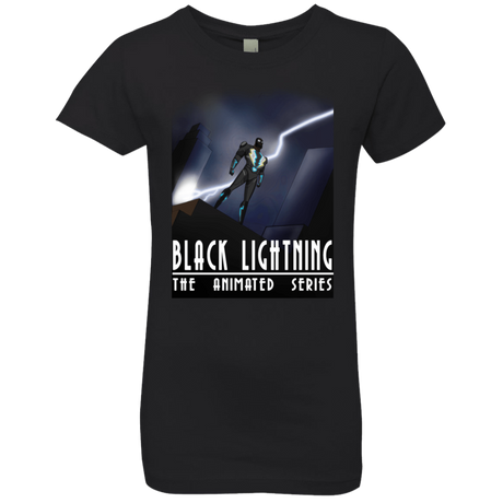 T-Shirts Black / YXS Black Lightning Series Girls Premium T-Shirt