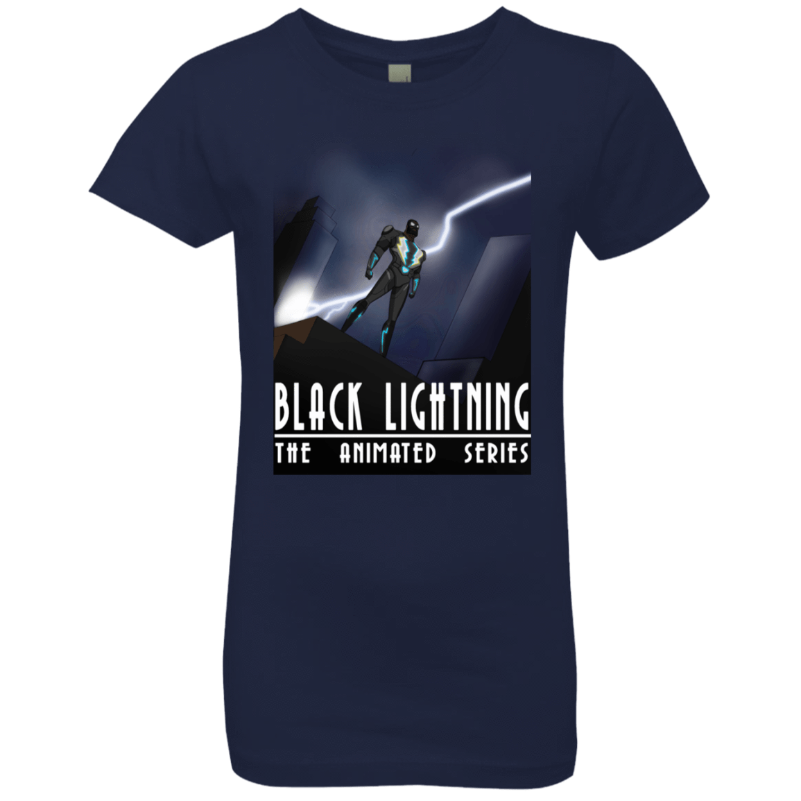 T-Shirts Midnight Navy / YXS Black Lightning Series Girls Premium T-Shirt