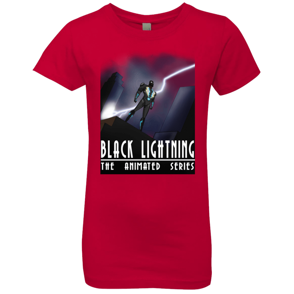 T-Shirts Red / YXS Black Lightning Series Girls Premium T-Shirt