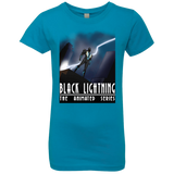T-Shirts Turquoise / YXS Black Lightning Series Girls Premium T-Shirt