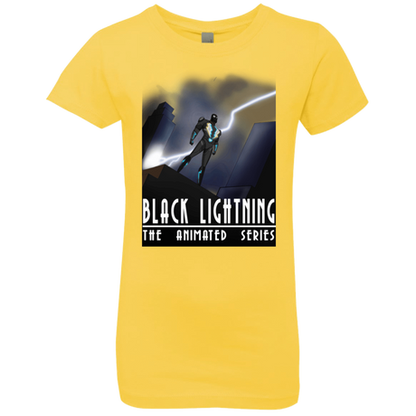 T-Shirts Vibrant Yellow / YXS Black Lightning Series Girls Premium T-Shirt