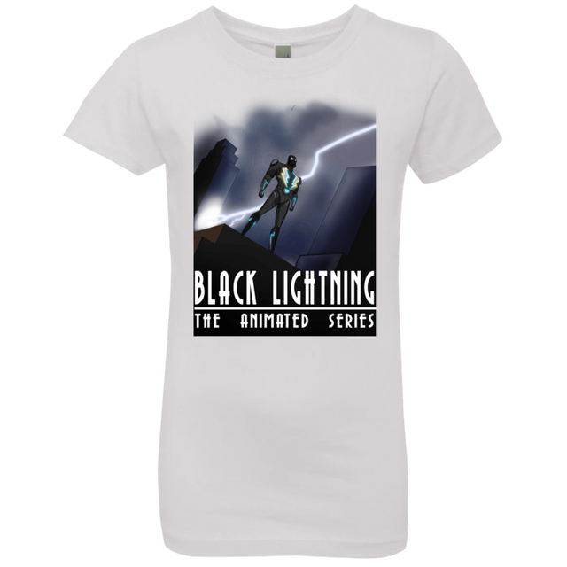 T-Shirts White / YXS Black Lightning Series Girls Premium T-Shirt