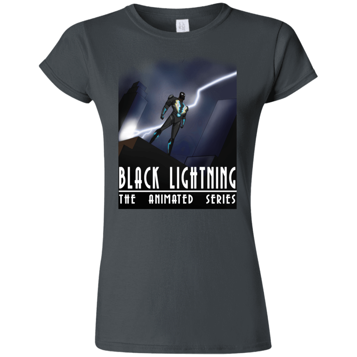 T-Shirts Charcoal / S Black Lightning Series Junior Slimmer-Fit T-Shirt