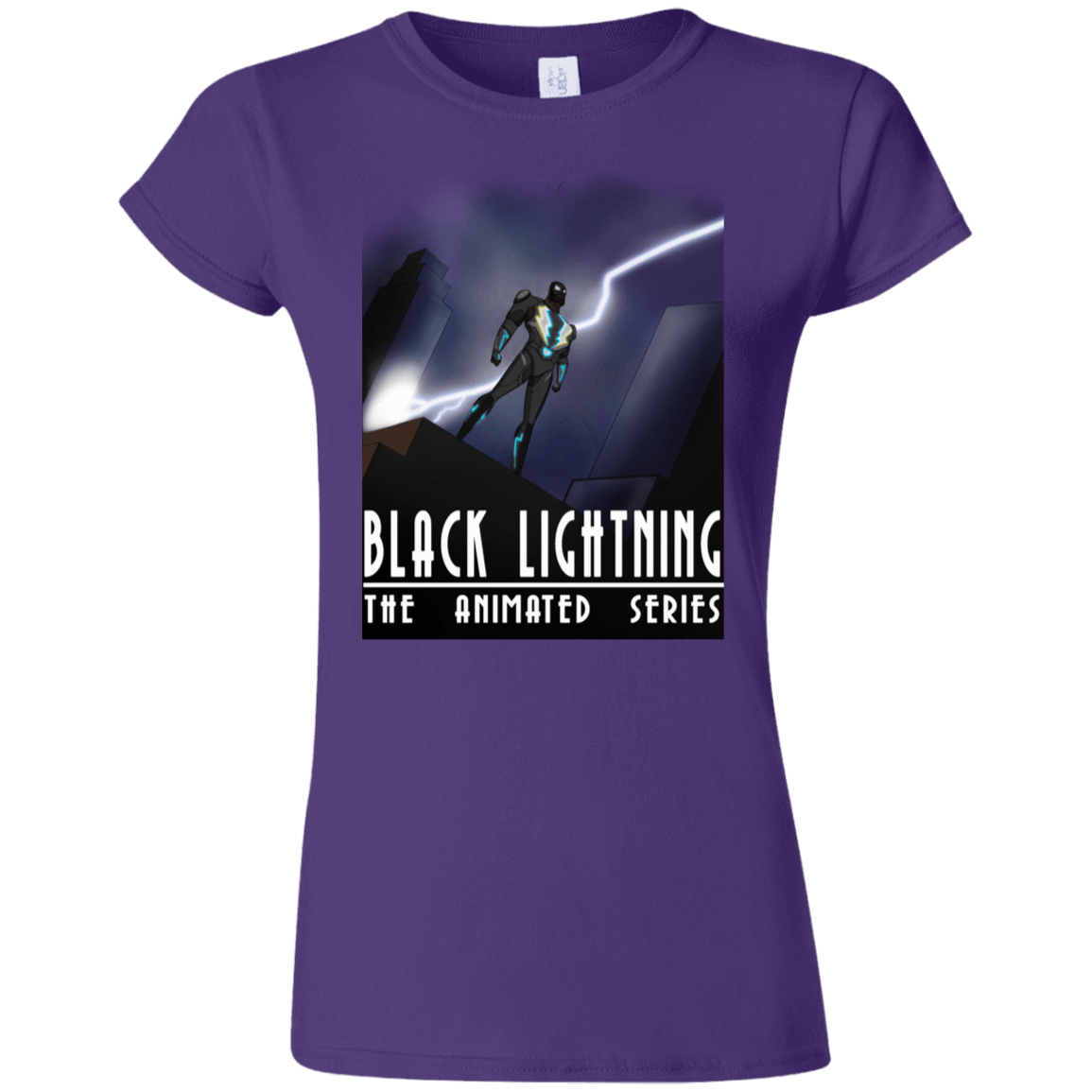 T-Shirts Purple / S Black Lightning Series Junior Slimmer-Fit T-Shirt