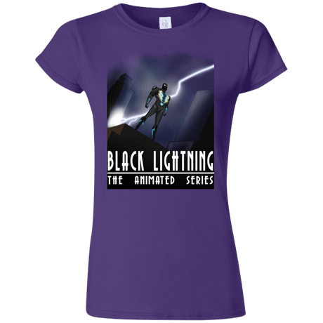 T-Shirts Purple / S Black Lightning Series Junior Slimmer-Fit T-Shirt