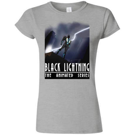 T-Shirts Sport Grey / S Black Lightning Series Junior Slimmer-Fit T-Shirt