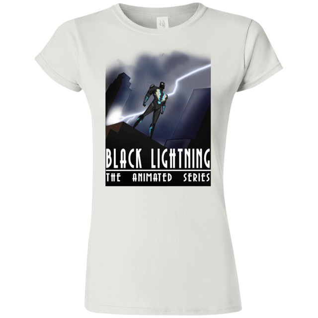 T-Shirts White / S Black Lightning Series Junior Slimmer-Fit T-Shirt