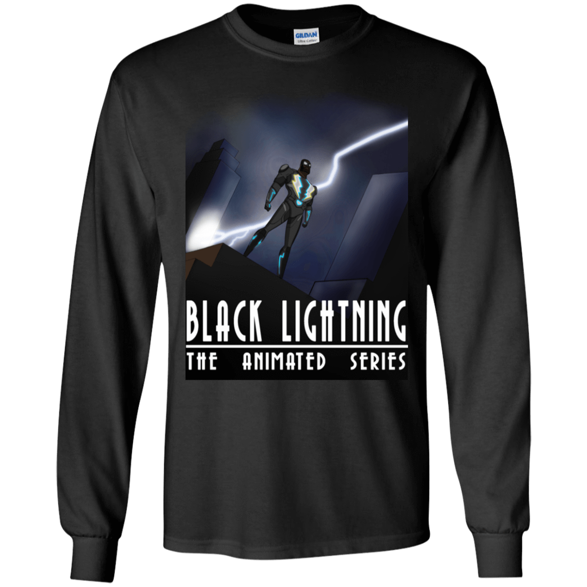 T-Shirts Black / S Black Lightning Series Men's Long Sleeve T-Shirt