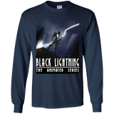 T-Shirts Navy / S Black Lightning Series Men's Long Sleeve T-Shirt