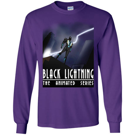 T-Shirts Purple / S Black Lightning Series Men's Long Sleeve T-Shirt