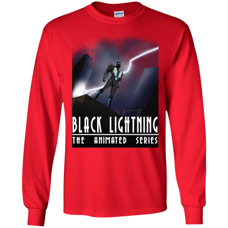 T-Shirts Red / S Black Lightning Series Men's Long Sleeve T-Shirt