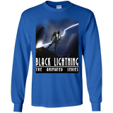 T-Shirts Royal / S Black Lightning Series Men's Long Sleeve T-Shirt