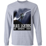 T-Shirts Sport Grey / S Black Lightning Series Men's Long Sleeve T-Shirt