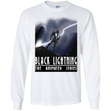 T-Shirts White / S Black Lightning Series Men's Long Sleeve T-Shirt