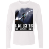T-Shirts White / S Black Lightning Series Men's Premium Long Sleeve