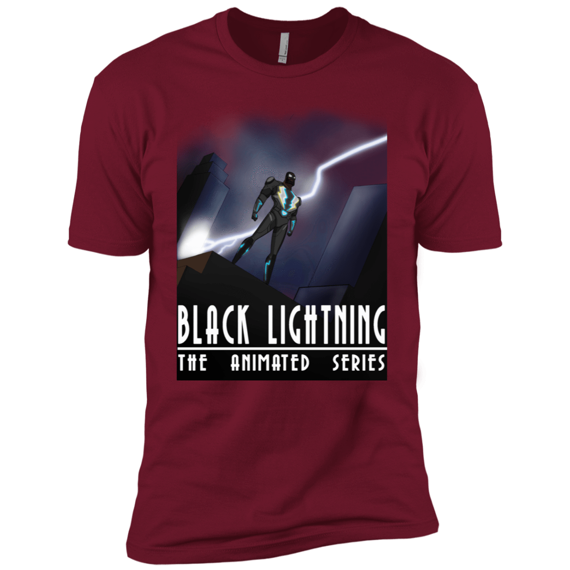 T-Shirts Cardinal / X-Small Black Lightning Series Men's Premium T-Shirt