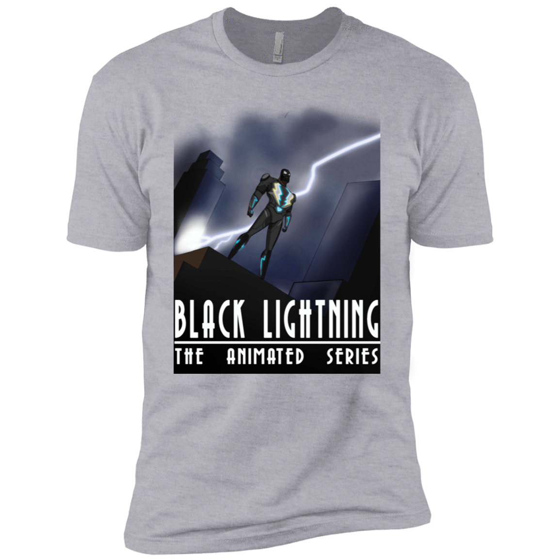 T-Shirts Heather Grey / X-Small Black Lightning Series Men's Premium T-Shirt