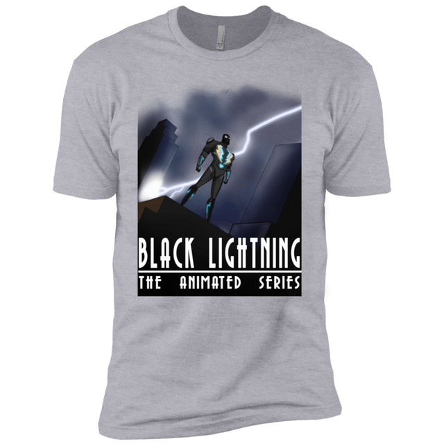 T-Shirts Heather Grey / X-Small Black Lightning Series Men's Premium T-Shirt