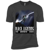 T-Shirts Heavy Metal / X-Small Black Lightning Series Men's Premium T-Shirt