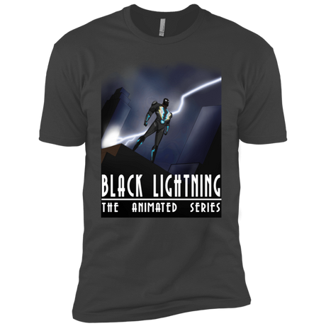 T-Shirts Heavy Metal / X-Small Black Lightning Series Men's Premium T-Shirt