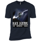 T-Shirts Midnight Navy / X-Small Black Lightning Series Men's Premium T-Shirt